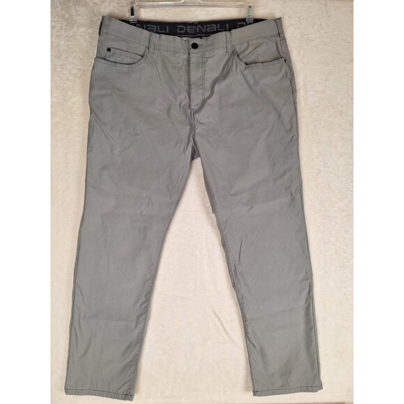 Denali Pants Mens 40x29 Stretch Travel Pant Grey 5-Pocket Lightweight - Picture 1 of 12